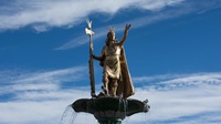 Inka-Statue, Cusco